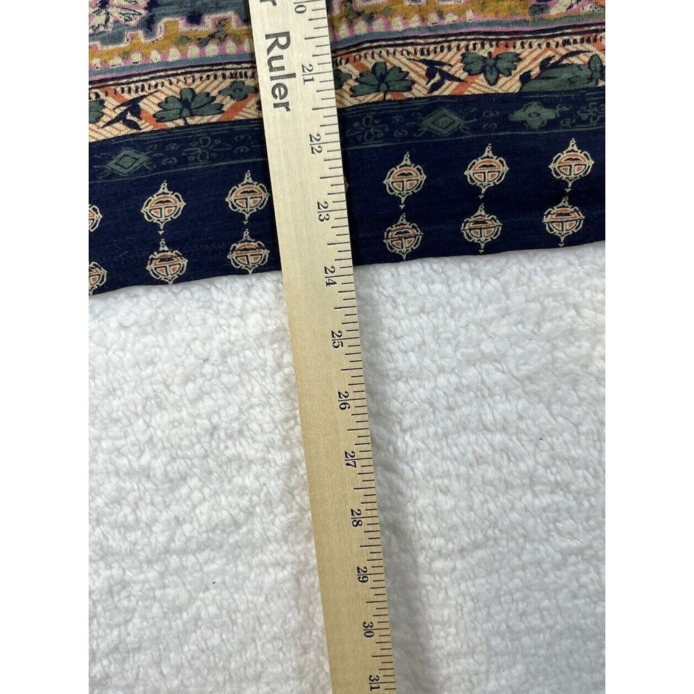 Lucky Brand Tee Womens Plus 1X Persian Carpet Top Scoop S/S Bohemian Lagenlook - Picture 8 of 8